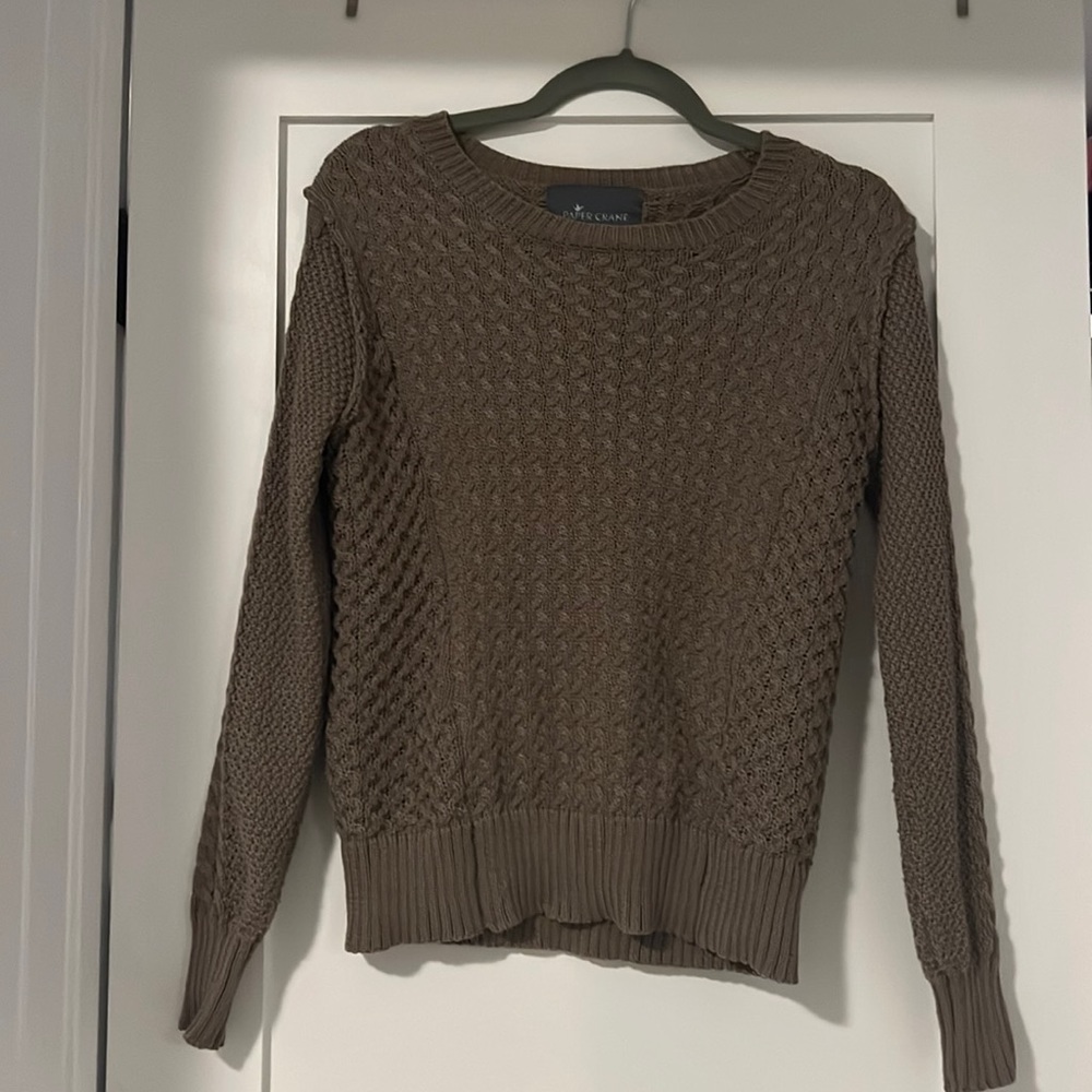 Paper Crane Brown crew neck sweater